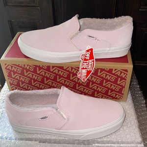 Asher Vans Faux-Fur Slip-On Shoes